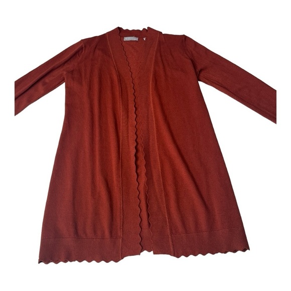 Stitch Fix: Evolution by Cyrus Davison Scallop Edge Cardigan in Colorado NWOT - Picture 9 of 14